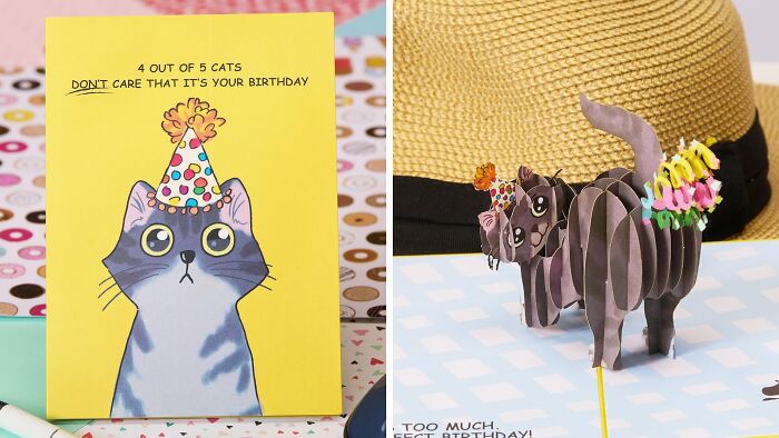 Forget Hallmark, Get Hilarious: Dirty Pop Up Cards With A Feline Twist