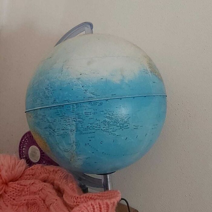 My Mom Erased Part Of The World While Cleaning My Globe