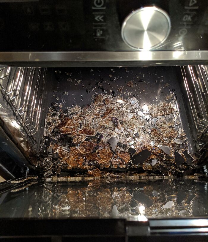 Set My Oven To Self-Clean, Heard A Huge Bang And Returned To Find The Inner Glass Panel Had Exploded