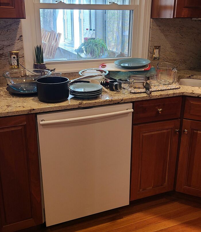 Asked My Daughter To Take Out The Clean Dishes From The Dishwasher