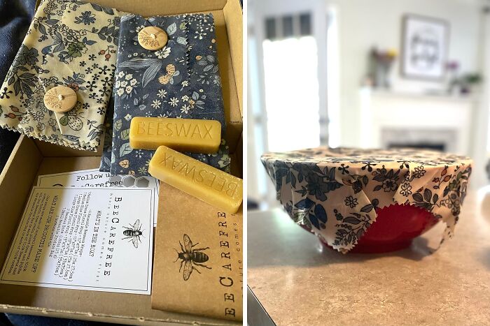  Reusable Food Wrapping With Beeswax Bars Is Fresh, Eco-Friendly, And Bee-Autiful