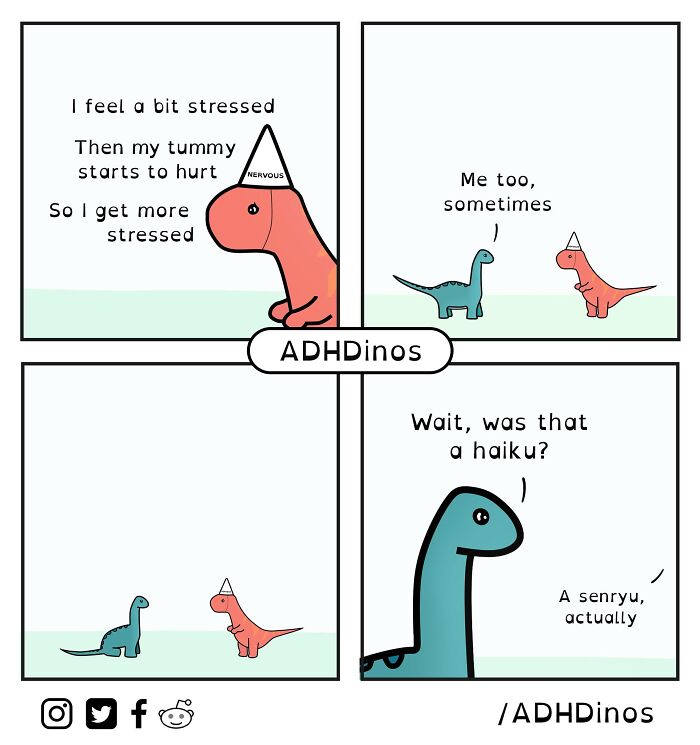 “Adhdinos”: My Webcomic About The Daily Struggles I Experience With Adhd ( New Pics)