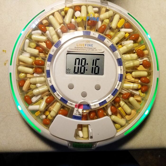  Automatic Pill Dispenser With 28-Day Electronic Medication Organizer: Simplify Your Medication Routine And Stay On Track