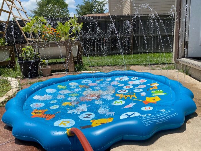 Turn Your Yard Into A Water Wonderland With A Splash Pad And Sprinkler Combo!