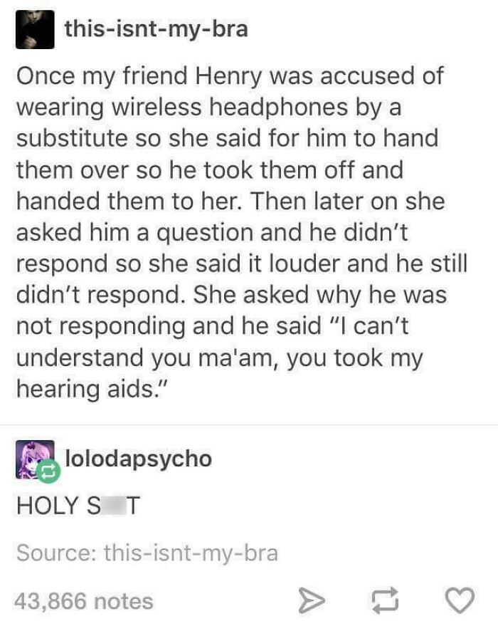 Substitute Teacher Doesn't Know What Hearing Aids Look Like