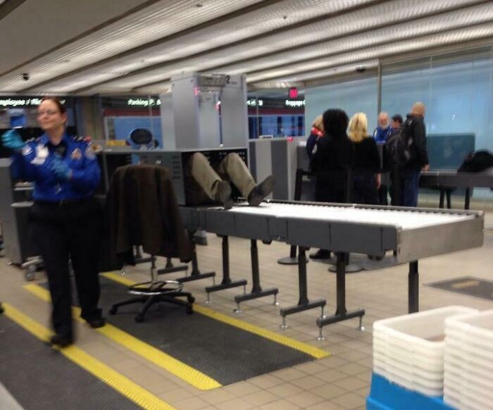 I'm Sorry Sir, That Is Not How You Go Through Security
