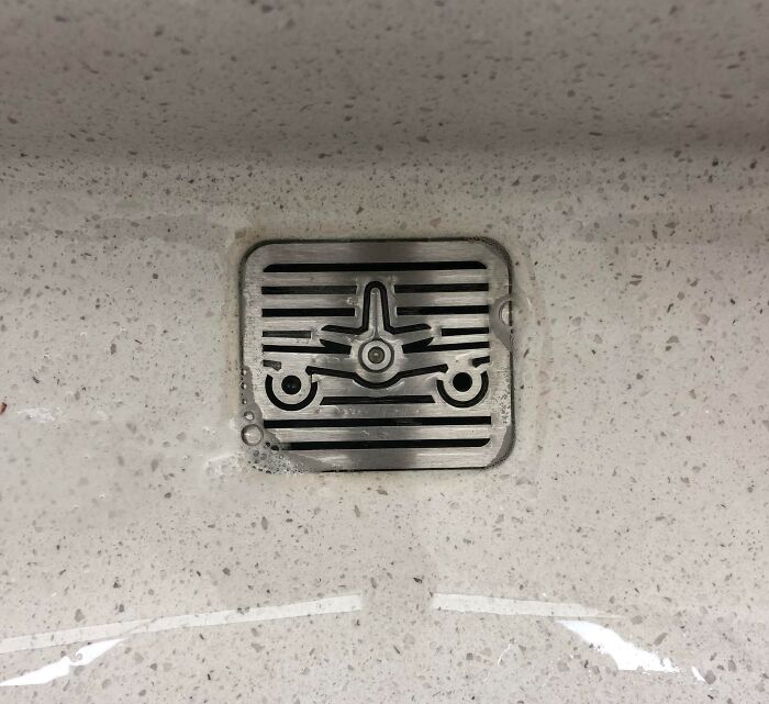 The Drains For The Sinks In The Minneapolis Airport Are Airplanes