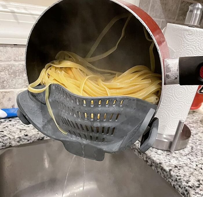  Snap N Strain Pot & Pasta Strainer: Your Tiny Kitchen's Best Friend For Mess-Free Draining