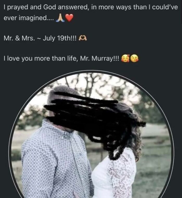 Her Sister And Niece Just Died Two Months Ago In An Accident. This Is Her Sister's Husband. Like... They Couldn't Have Even Waited 6 Months? What Exactly Did She Pray For?