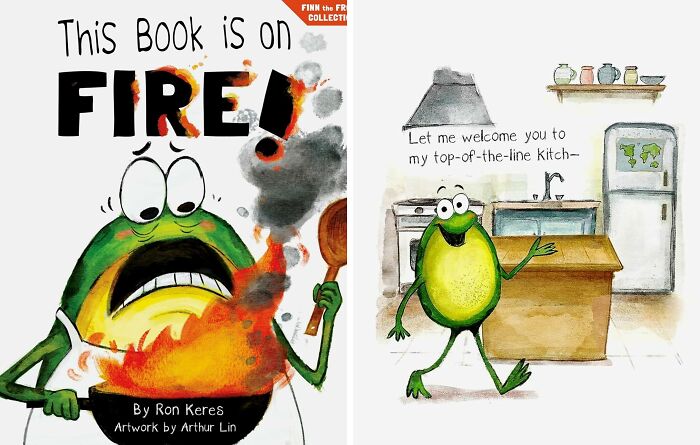 "This Book Is On Fire!" By Ron Keres — A Funny And Interactive Story For Kids And Is Part Of The 'Finn The Frog Collection'