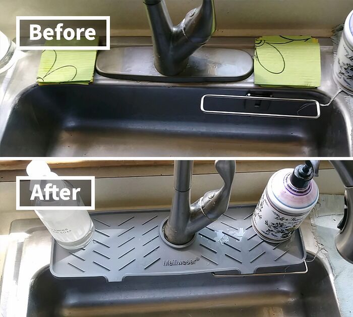 Keep Your Countertop Dry And Your Sanity Intact With A Silicone Faucet Splash Guard