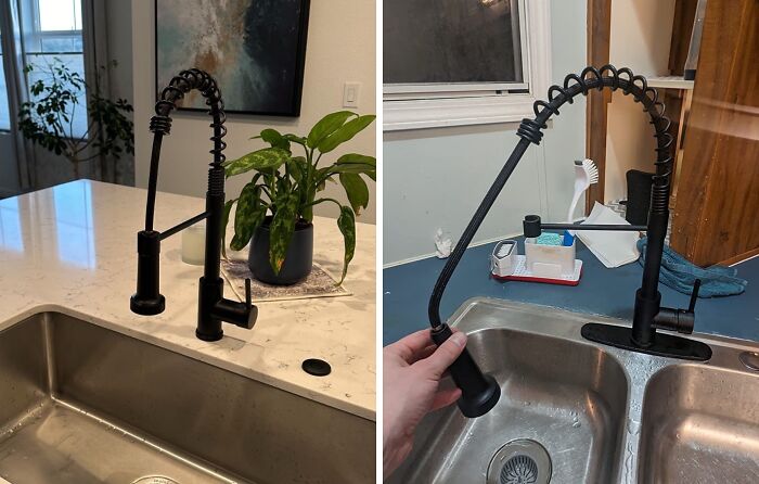 Ditch The Boring Faucet And Embrace The Drama Of A Black Kitchen Faucet With Pull Down Sprayer