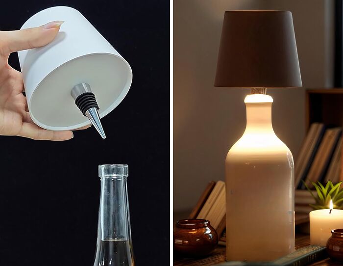  Wireless Wine Bottle Light Head: Instantly Transform Empty Bottles Into Ambient Mood Lighting!