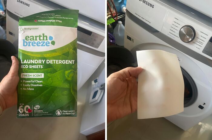 Experience The Difference Of A Powerful Clean With Earth Breeze Laundry Detergent Sheets, The Perfect Solution For Those With Sensitive Skin