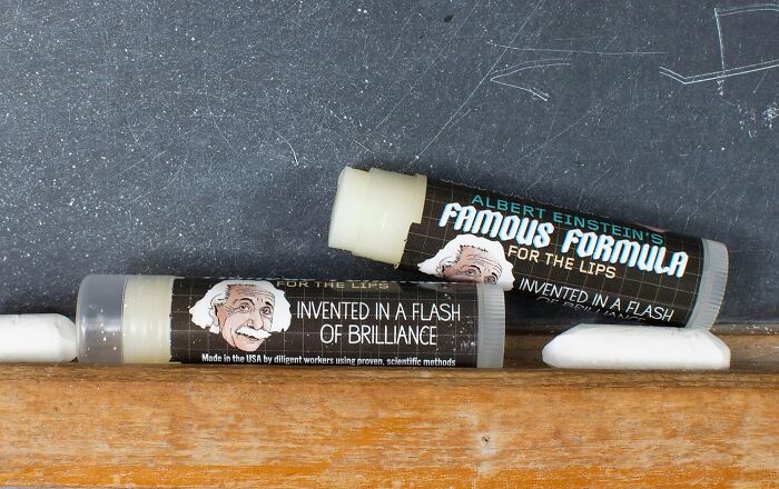  Einstein's Famous Formula Lip Balm: E=mc²... E=more Comfortable Lips