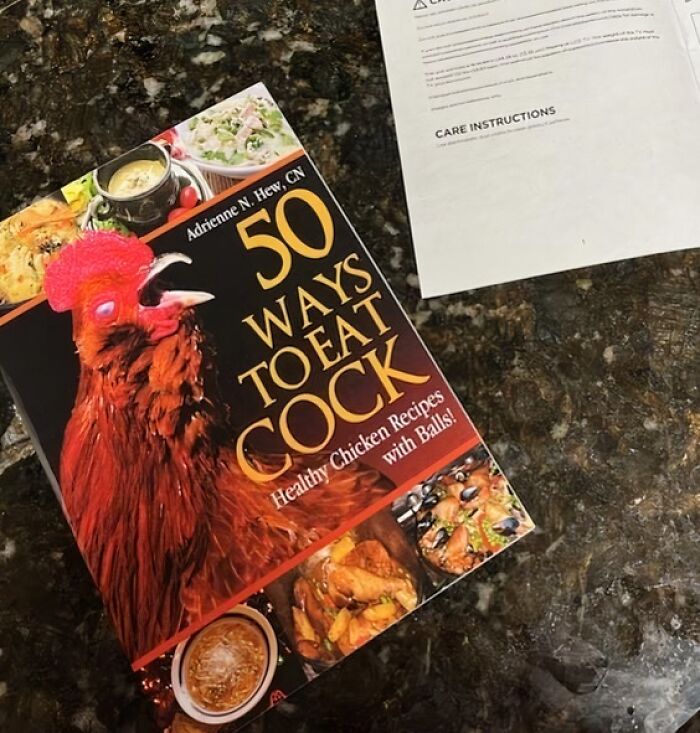 The "50 Ways To Eat Cock" Recipe Book  Serves Up A Dollop Of Humour In The Kitchen