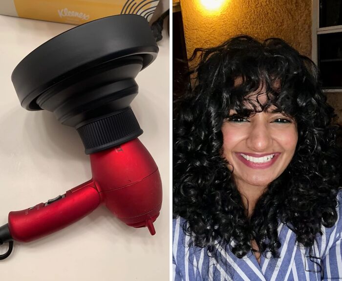 This Collapsible Silicone Hair Dryer Diffuser Is The Frizz-Fighting Travel Companion Your Curls Have Been Dreaming Of