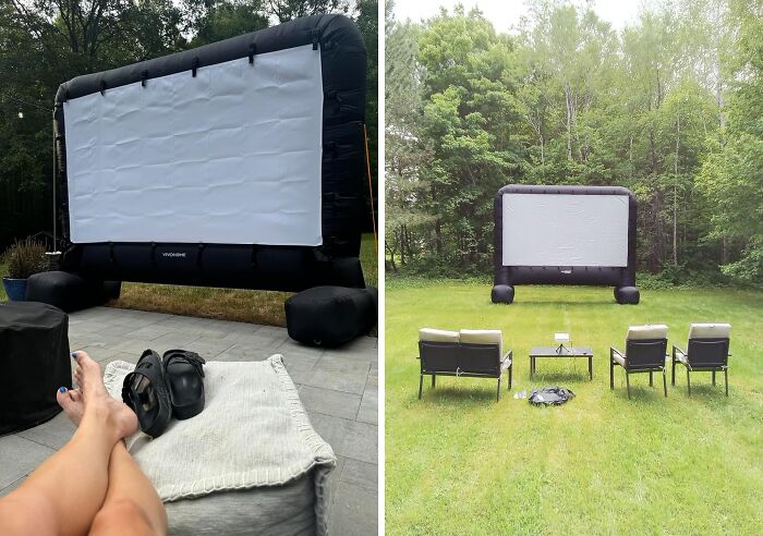 This Vivohome Inflatable Movie Projector Screen Will Turn Your Backyard Into The Hottest (And Biggest) Theater In Town