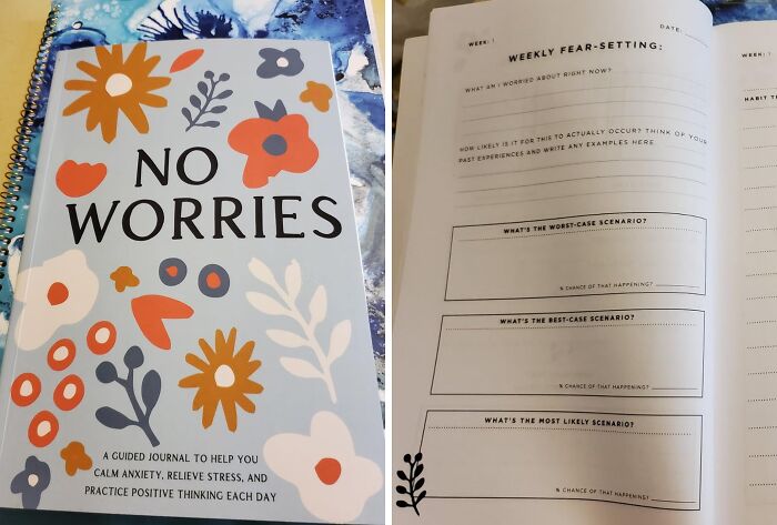 Say Goodbye To Endless Scrolling And Hello To Mindful Journaling With This Anxiety-Soothing "No Worries" Guided Journal