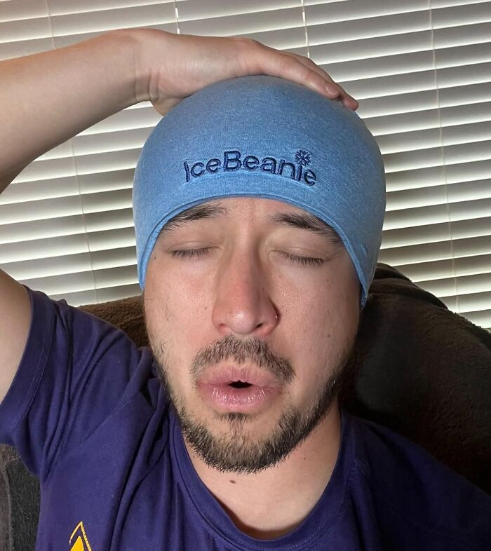 This Migraine Headache Relief Cap Is The Ice-Cool Chill Pill Your Throbbing Head Needs