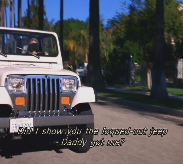 Cher Driving Her Gifted 1994 Jeep Wrangler In ‘Clueless’ Directed By Amy Heckerling. (1995)