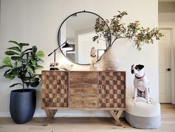 My Earthy Entryway Table In Texas