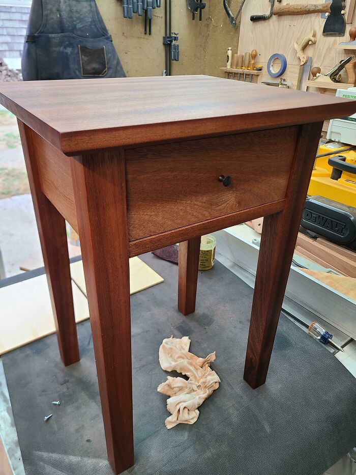 My Most Recent Commission Sapele End Table