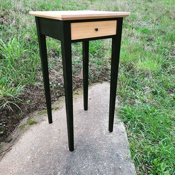 Designed And Made This Shaker Inspired End Table With Cherry Top And Drawer Front