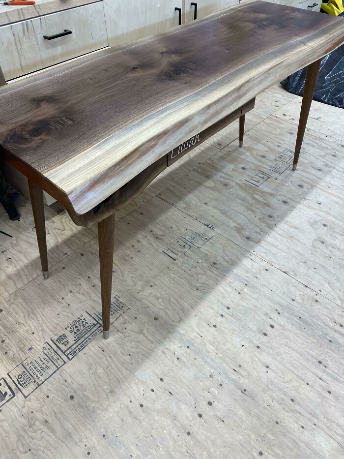 Custom Walnut Desk For A Client