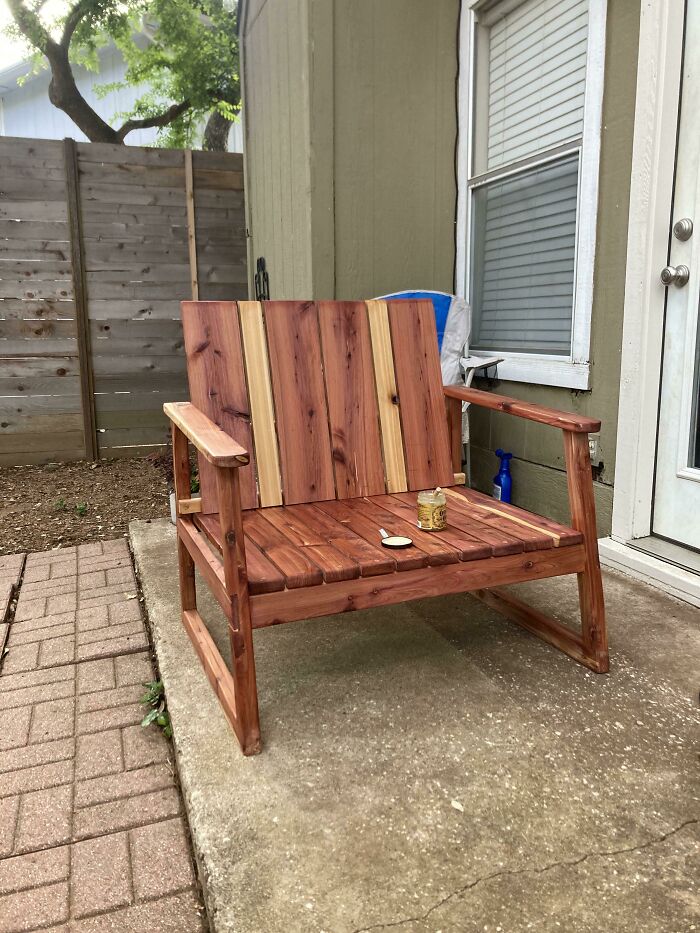 Oversized Cedar Lounge I Just Finished