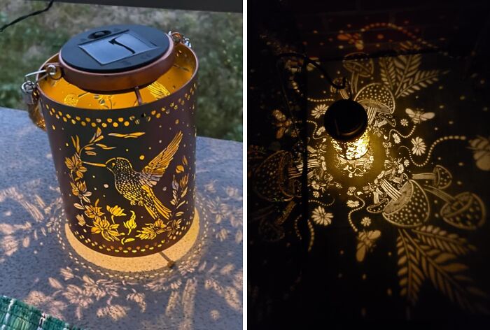 Light Up Your Outdoor Haven With The Mesmerizing Dance Of Light And Shadow Cast By These Hummingbird Solar Lanterns