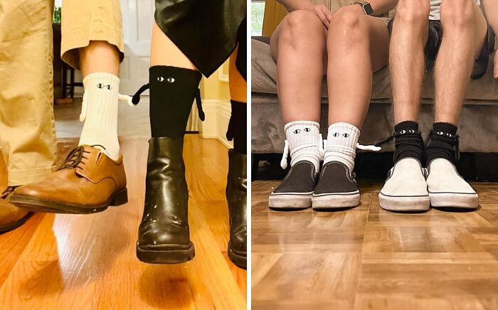 Your Feet Will Be The Cutest Couple In Town With These Quirky And Adorable Holding Hands Socks