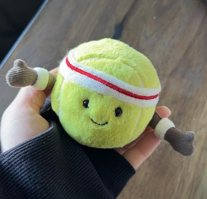 This Fuzzy Tennis Ball Plush Toy Is The "Ace" Up Your Sleeve When It Comes To Finding The Perfect Gift For A Tennis Enthusiast