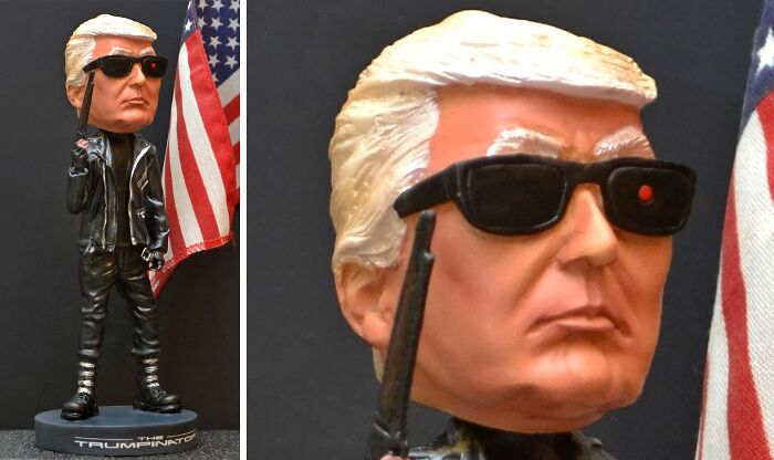  Trump Bobblehead: Don't Say The Trumpinator Didn't Warn Us. "I'll Be Back," He Said.