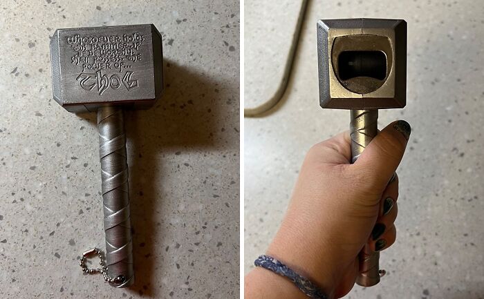 This Thor's Hammer Bottle Opener Will Make You Feel Like The God Of Thunder Every Time You Crack Open A Cold One