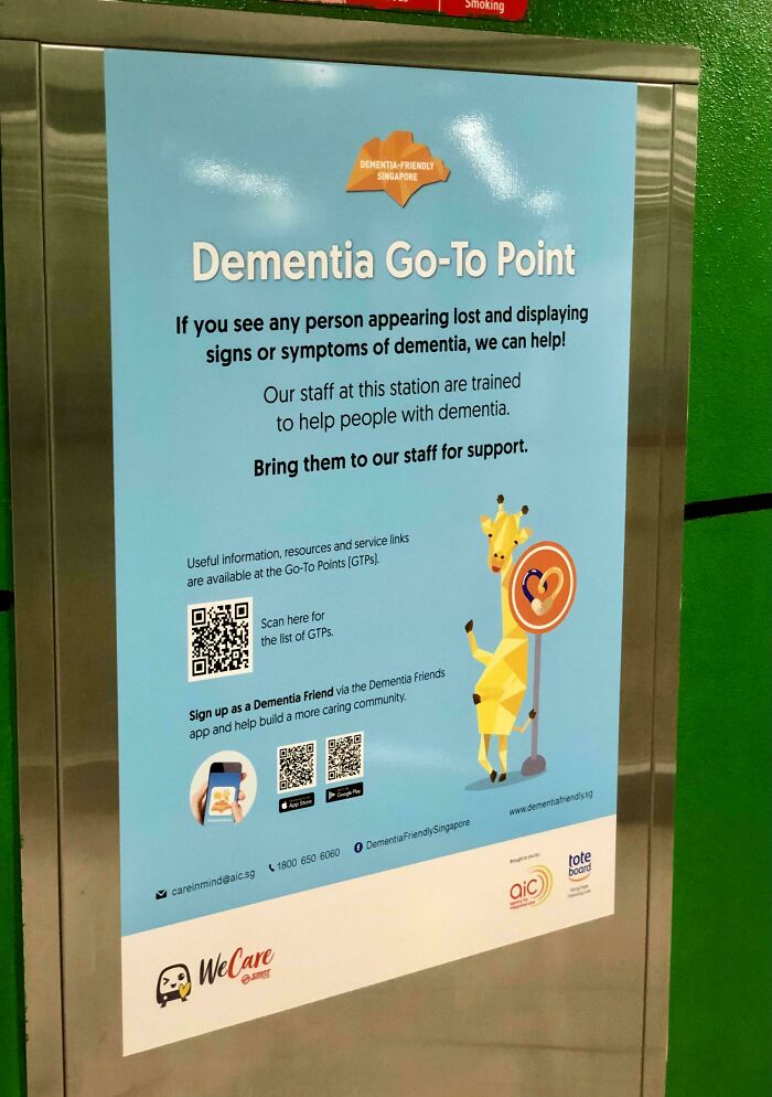 Singapore Has Nearly 700 Dementia Go-To-Points, Where People Appearing Lost Can Be Helped To Identify Themselves And Find Their Way Home