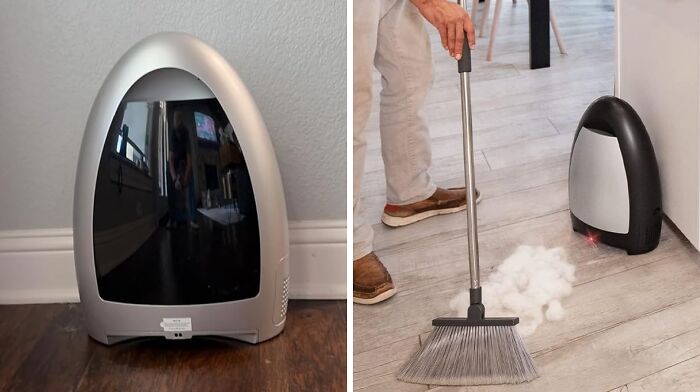 This Eyevac Home Touchless Vacuum Is The Hands-Free Dustpan Of The Future, Making Sweeping A Breeze (And A Little Bit Magical)