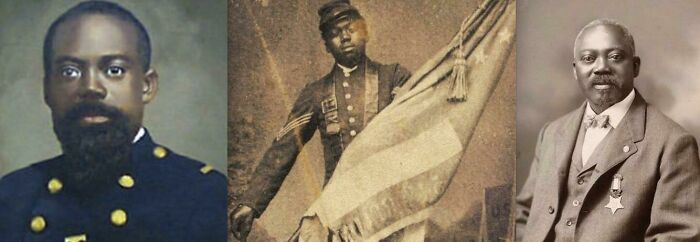 Happy Black History Month. Take A Moment To Remember Sergeant William H. Carney, The First African-American Recipient Of The Medal Of Honor. He Ran Towards The Sound Of Gunfire, And After Being Wounded Multiple Times - He Never Let Our Flag Touch The Ground. Remember His Name