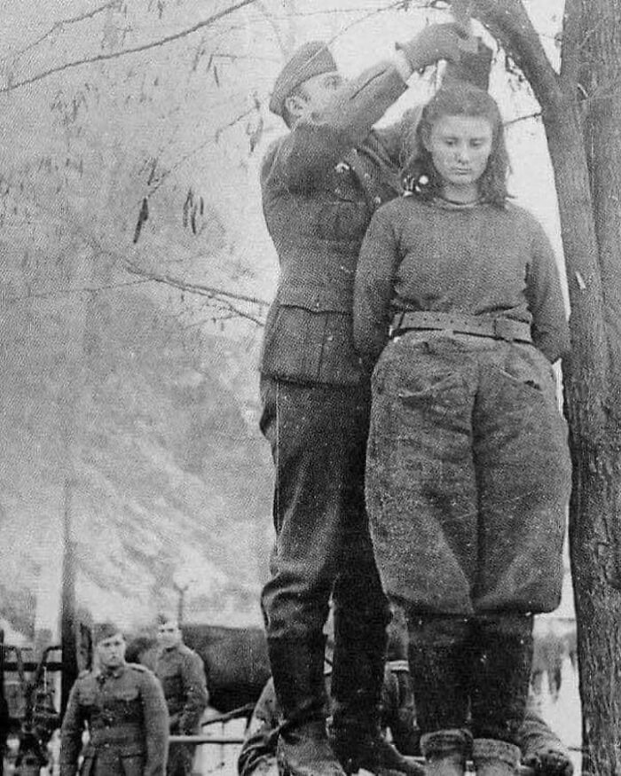 On February 8th 1943, Nazi's Hung 17 Year Old Yugoslav Radić. When They Asked Her The Names Of Her Companions, She Replied: "You Will Know Them When They Come To Avenge Me.”