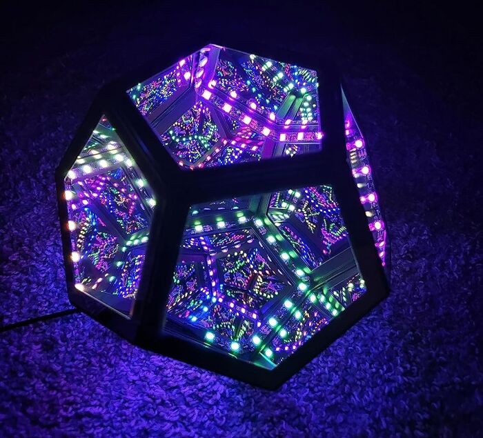 This Infinity Dodecahedron Gaming Light Is The Hypnotic Vortex That Will Transport Your Gaming Den To Another Dimension