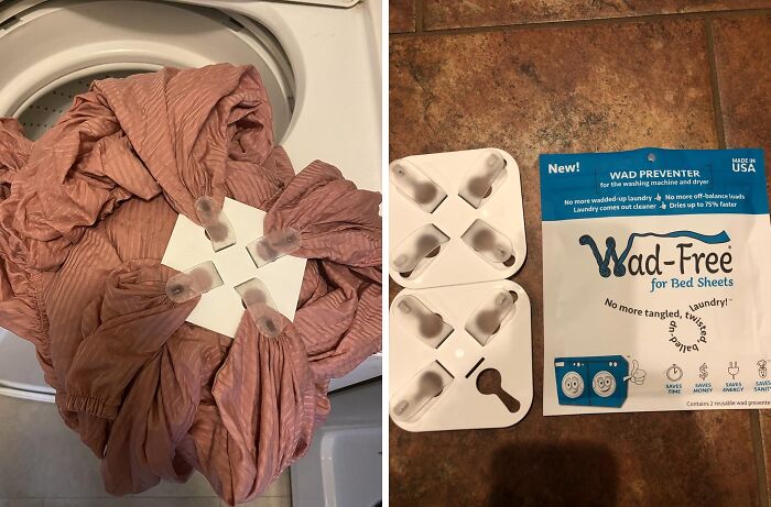 This Wad-Free Bed Sheet Detangler Is The Laundry Day Miracle You Didn't Know You Needed (Until You Saw It On Shark Tank)