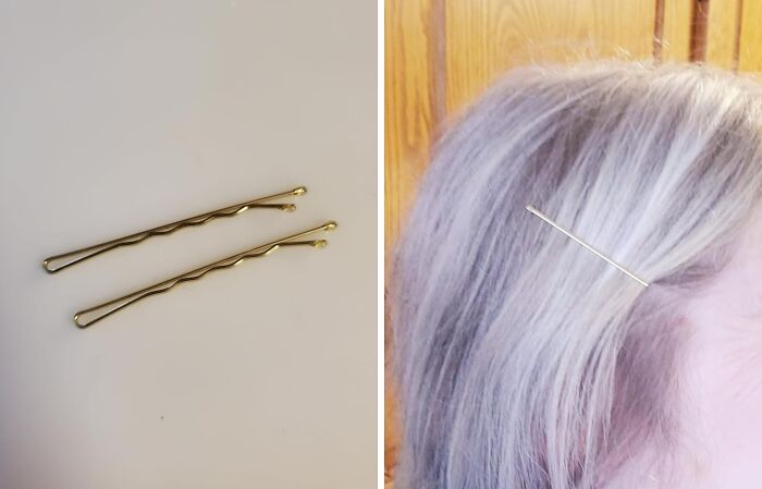 Are Your Bobby Pins Slipping And Sliding Like They're On A Slip 'N Slide? Try Flipping Them Groove-Side Down For A Hair-Raising Grip!