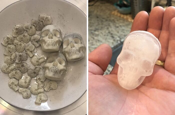 Chill Out With This Skull Ice Cube Mold That Adds A Spooky Twist To Your Beverages