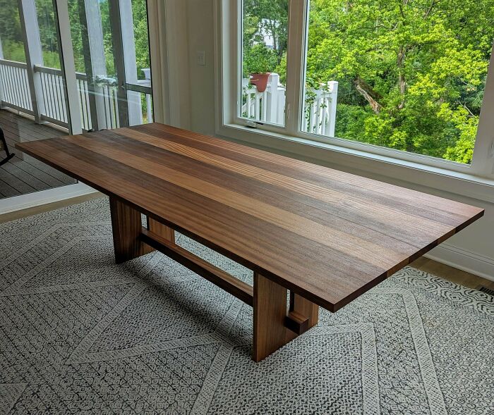 Ever Since I Picked Up This Hobby 5 Years Ago I've Always Dreamed Of Building A Dining Room Table That I Could Be Proud Of. Checked Off That Goal Today!