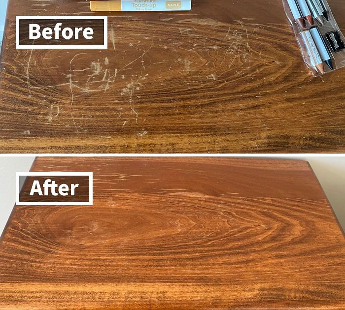 A Wood Repair Marker Fixes Scuffs And Scratches