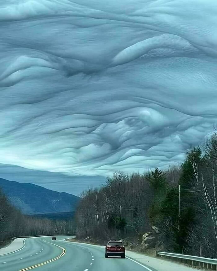 Clouds Called Undulatus Asperatus And Were Spotted In Gorham, New Hampshire