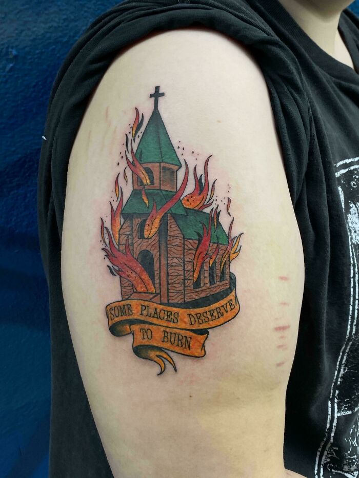 Some Places Deserve To Burn - Skye Ink Tattoo, Miami Fl