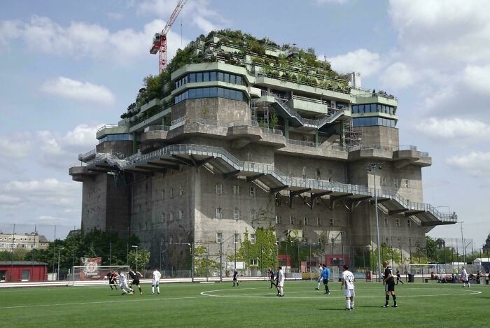 Football Games Played In Front Of A WW2 Bunker