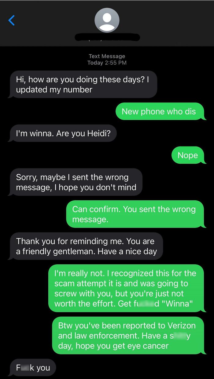 To Scam Someone Who Clearly Wasn’t In The Mood