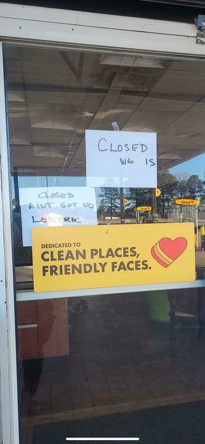 To Communicate Why They Are Closed